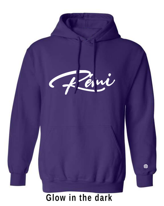 Cursive Print Hoodies