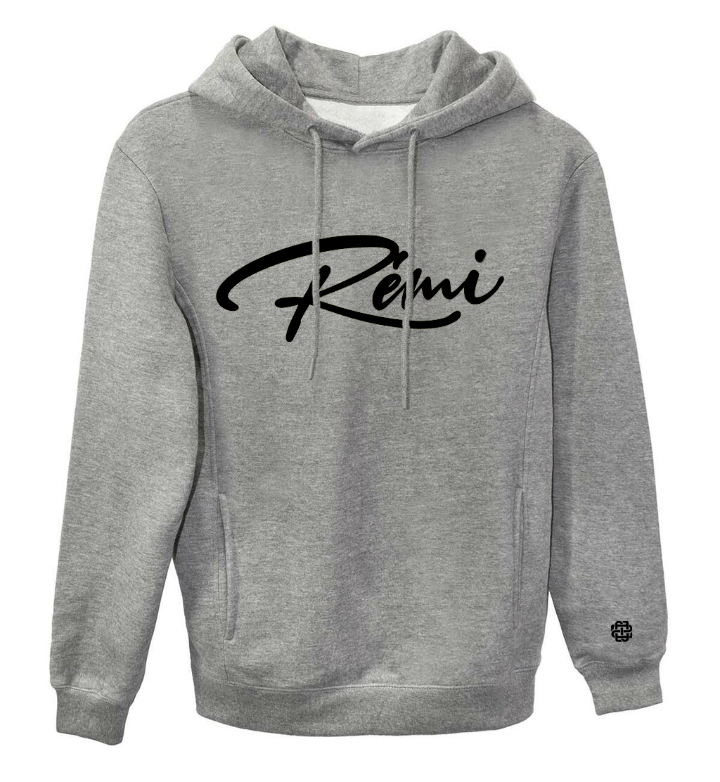 Cursive Side Pocket Hoodies