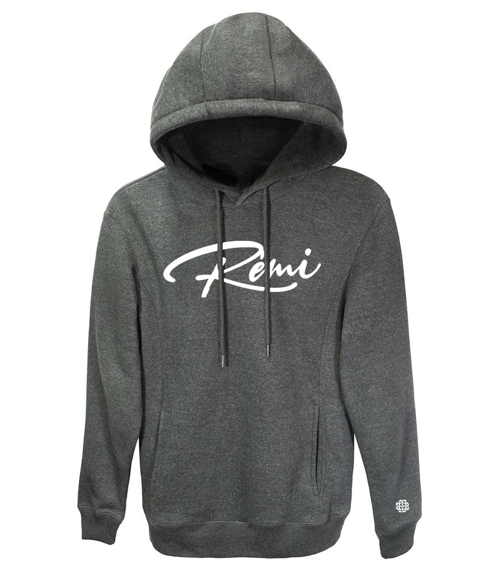 Cursive Side Pocket Hoodies